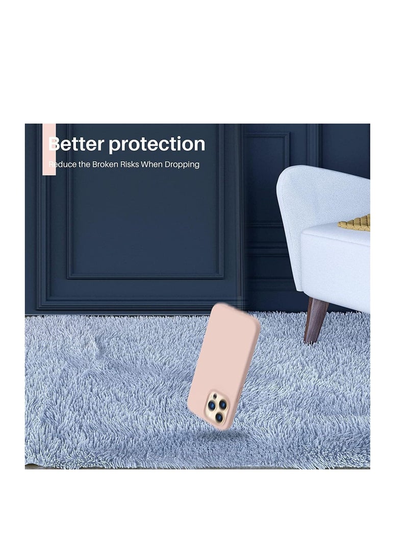 Case/Cover Premium Silicone Protective Case for iPhone 13/13 Pro /13 Pro Max Hard Silicone Shell Soft Microfiber Liner Cushion Cover Thin Full Body Protective (Pink, iPhone 13 Pro) - Image 4