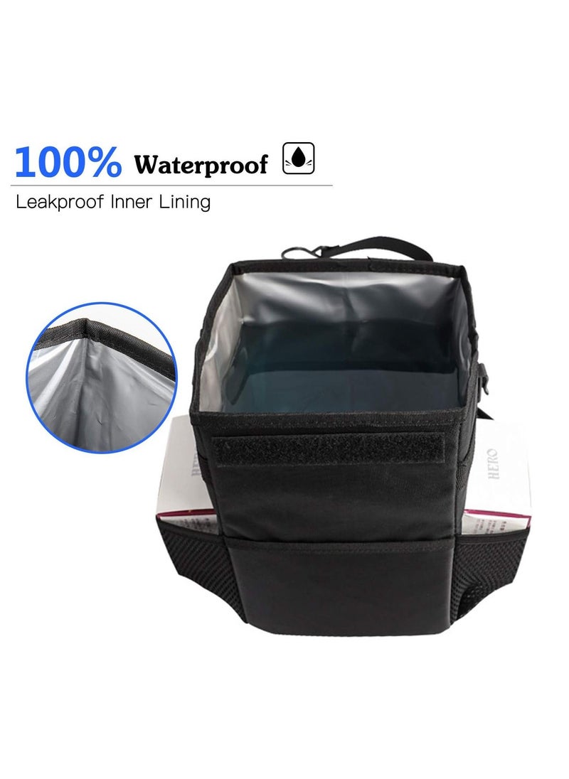 Toby's Car Trash Cans With Lid Multipurpose Garbage Bag And 3 Storage Pockets  - Image 3