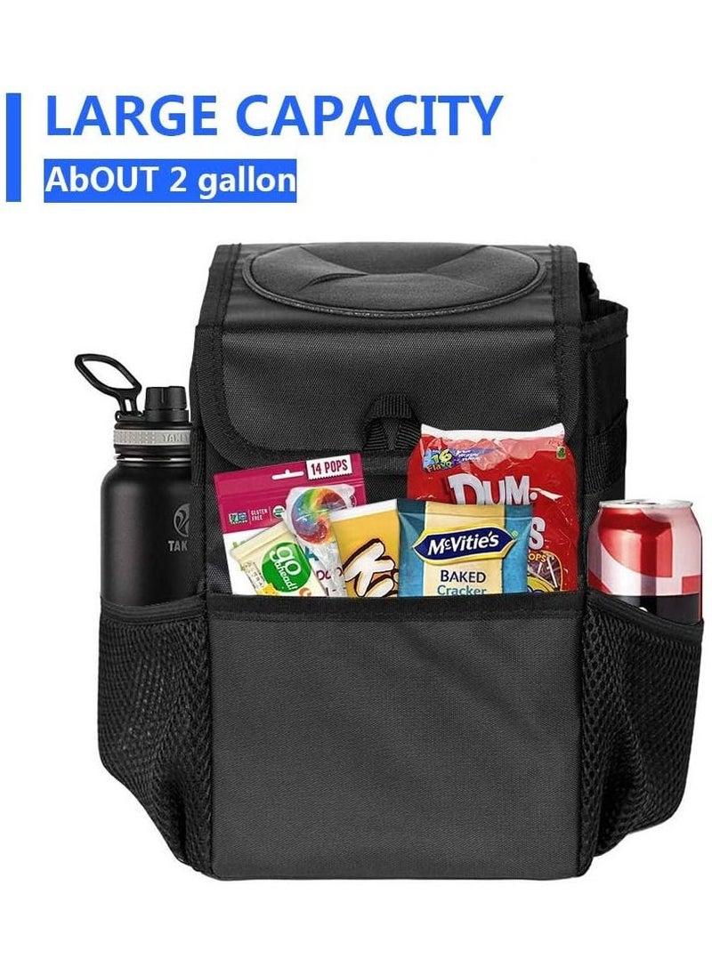 Toby's Car Trash Cans With Lid Multipurpose Garbage Bag And 3 Storage Pockets  - Image 5