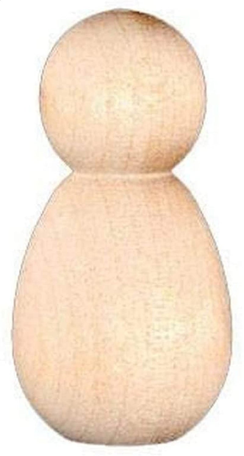 Pinehurst Crafts Unfinished Wood Peg Dolls, Wood Bee / Baby, 1-1/4-Inch, Pack of 20 PegDoll_Bee_20pk - Image 2