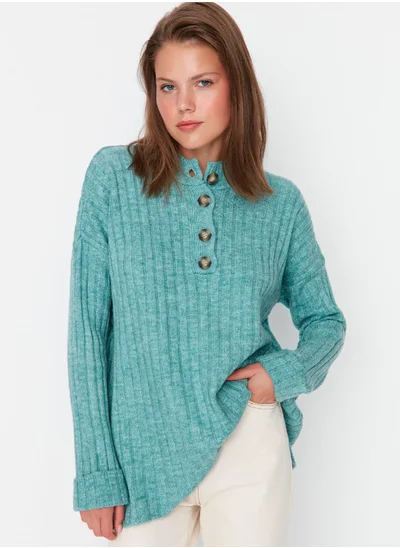 trendyol Button Detail Knitted Sweater