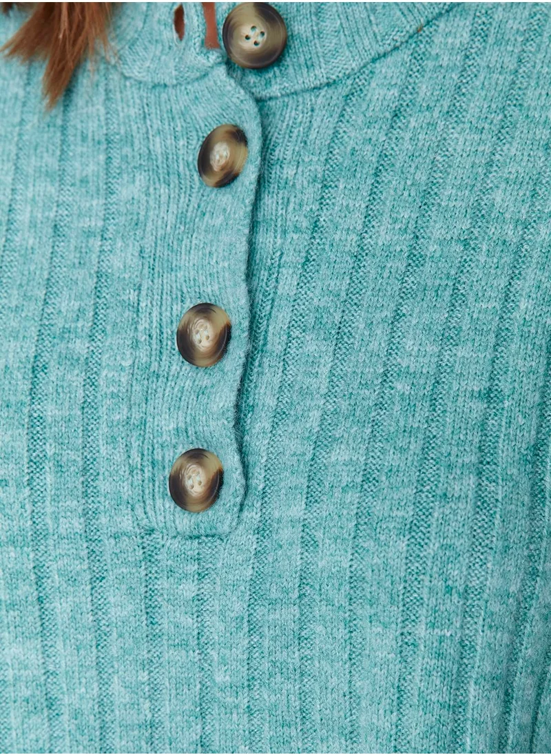 trendyol Button Detail Knitted Sweater