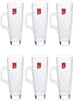 Blinkmax Tea and Nescafe mug set, 6 pieces, pure glass, the famous Blank Mix brand, B109-1 