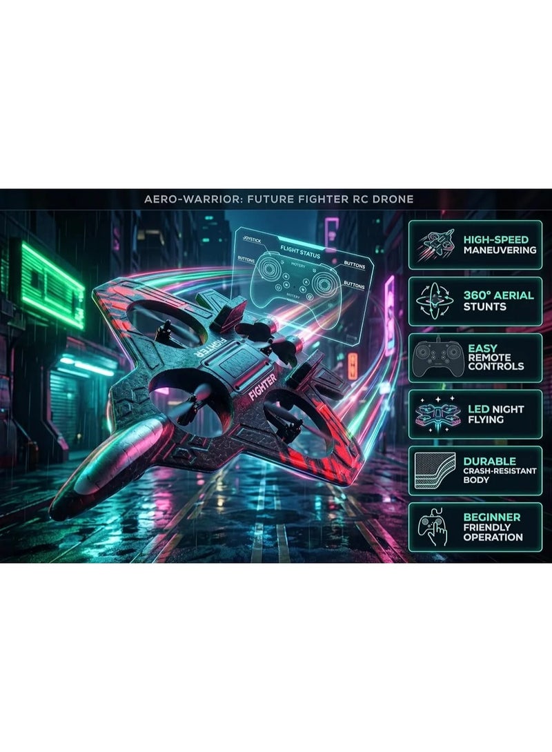 Foam RC Drone Airplane | EPP Drone Plane | 360° Stunt Drone | LED Drone | Smart Drone | Lightweight Drone | Beginner Drone | Fly Pro Drone | Sky Flyer Drone | Falcon Drone | Air Master Drone | Tornado Drone | Sky X Drone | Pro 360 Drone | Remote Control Drone - Image 4
