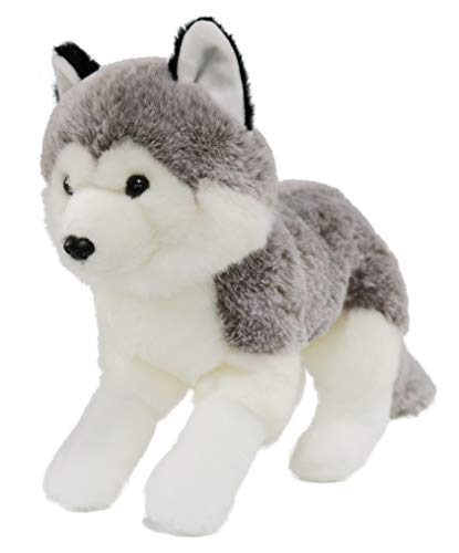 Ice King Bear Lifelike Siberian Husky Stuffed Animal - Plush Toy - 13 Inches Length (Original) - Image 5