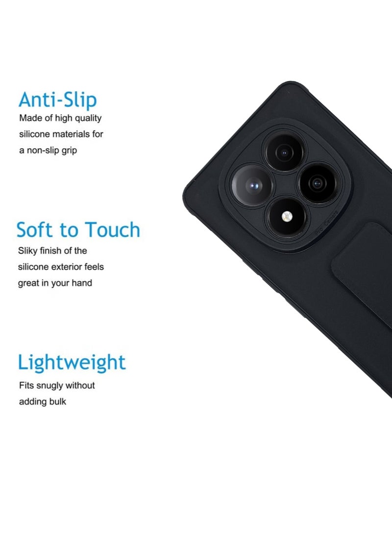 Xiaomi Redmi Note 14 Pro Plus Premium Case | Premium Silicone  Case Cover Designed for Xiaomi Redmi Note 14 Pro Plus | Xiaomi Redmi Note 14 Pro Plus Case Camera and Drop Protection Thin Protective Back Cover Case for Xiaomi Redmi Note 14 Pro Plus - Black
