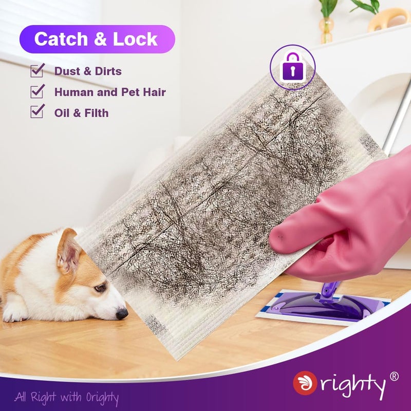 Orighty Dry Mop Pads Refill Compatible with Swiffer WetJet  Multi-Layer Mopping Pads  Multi Surface WetJet Hardwood Floor Cleaner Spray Mop Pads Refills  48 Count - Image 3