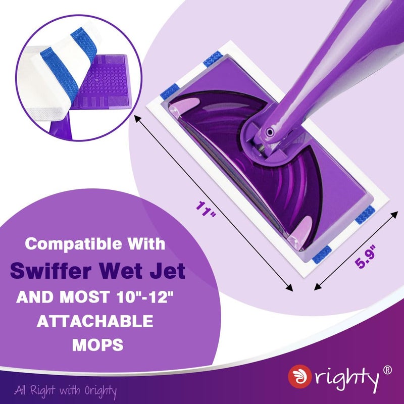 Orighty Dry Mop Pads Refill Compatible with Swiffer WetJet  Multi-Layer Mopping Pads  Multi Surface WetJet Hardwood Floor Cleaner Spray Mop Pads Refills  48 Count - Image 2