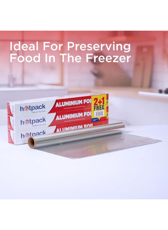 Hotpack 2+1 Aluminium Foil 7.75m*45cm, 37.5sq.ft, Cooking-Storing-Wrapping - Image 5