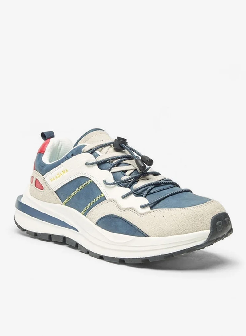 Panelled Lace-Up Sports Shoes