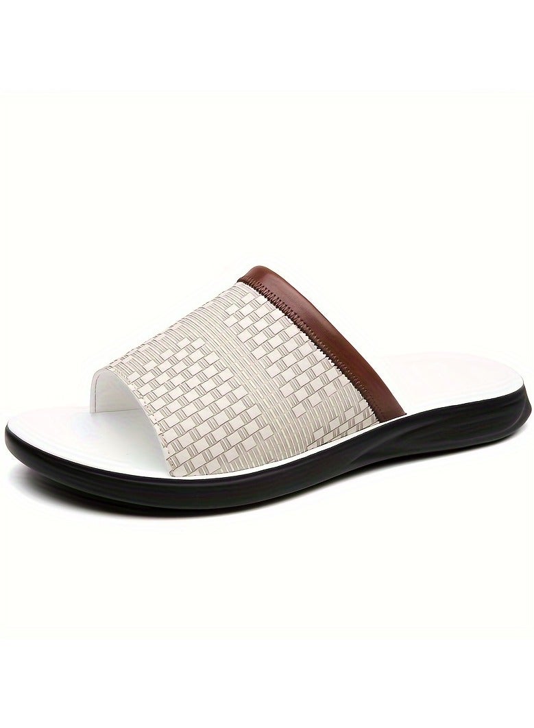 AROAQ Men's Sleek Thin Design Slippers, Non Slip Comfortable Sandals for Indoor and Outdoor Use - Image 4