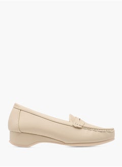 Flora Bella By Shoexpress Women Solid Slip-On Block Heel Loafers  - Image 3