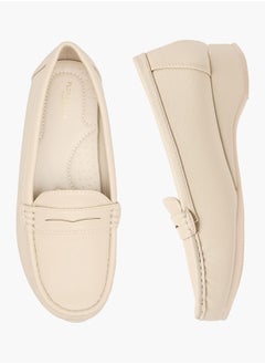 Flora Bella By Shoexpress Women Solid Slip-On Block Heel Loafers  - Image 1