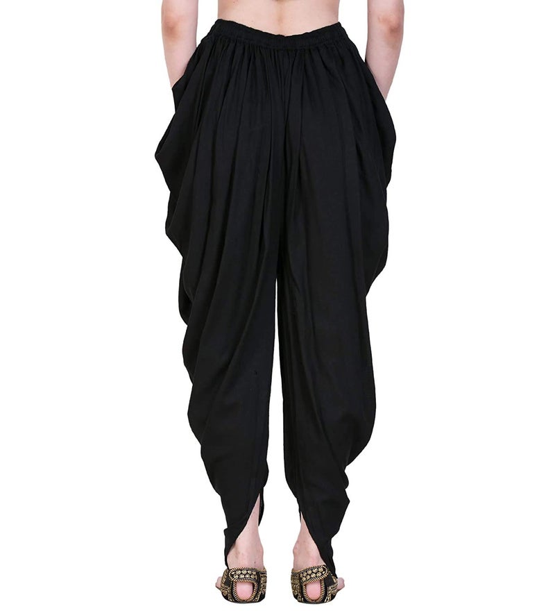 KBNBJ Women's Regular Fit Dhoti Pant (RPD-01_Black_Free Size) - Image 5