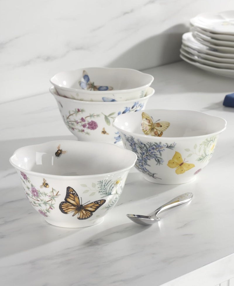 Lenox 897796 Butterfly Meadow Herbs Rice Bowls Set Of 4 - Image 4