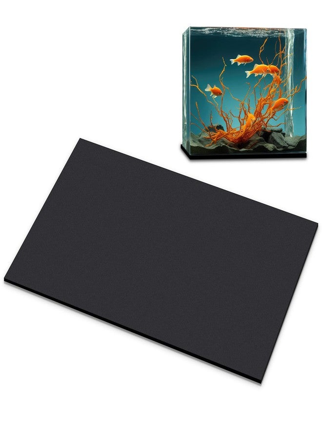 Pangda 1 Pcs 19.6 x 13 Inch Aquarium Fish Self Leveling Mat for Under Tank 5mm Thick Foam Compressible Neoprene Mat with Adhesive Backing Shockproof Waterproof Easy to Cut Stability, Black - Image 1