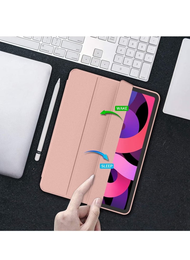 TIGER iPad Air 11 Inch Case M2 2024 – Compatible with iPad Air 5th/4th Generation (2022/2020) 10.9 Inch, Trifold Stand Smart Case with Pencil Holder, Baby Pink - Image 5