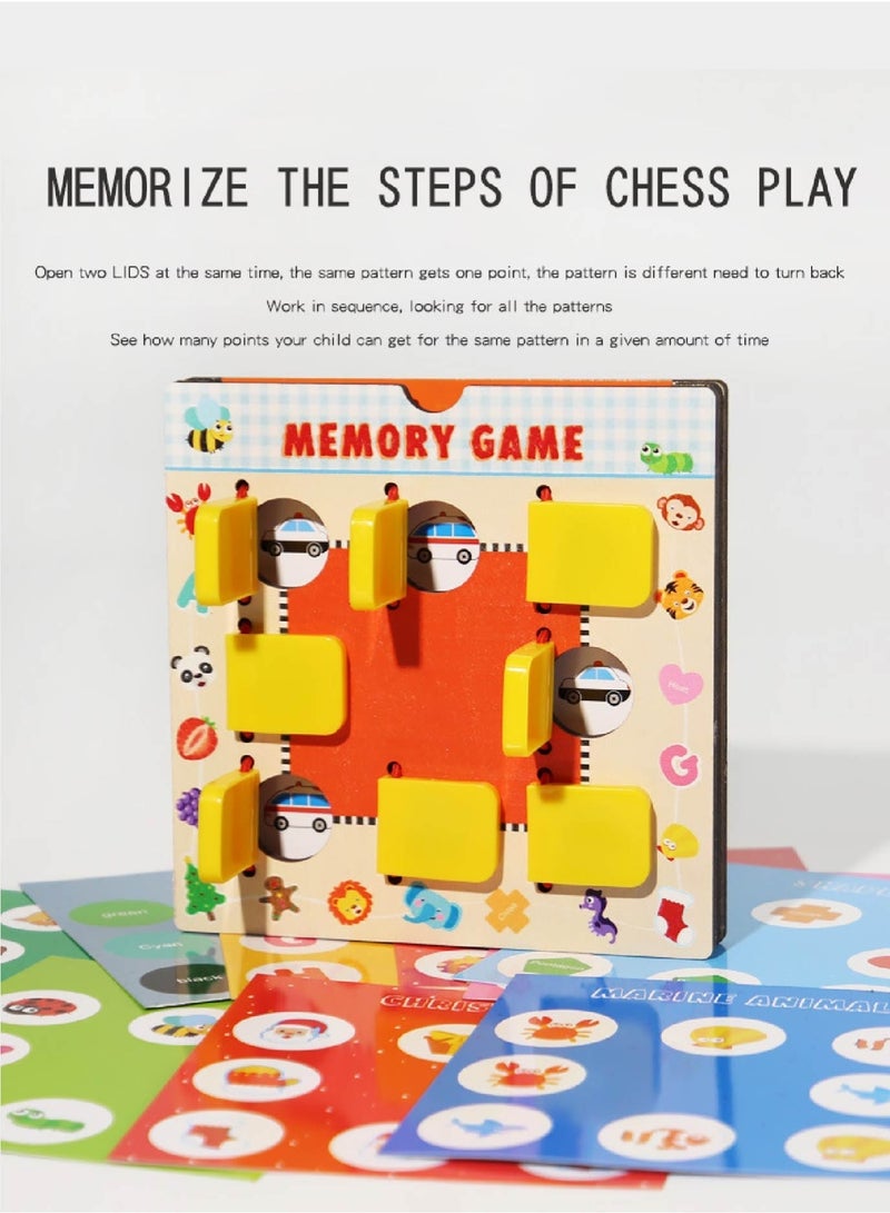 Montessori Memory Match Game - 10 Double-Sided Theme Cards, Cognitive Flip & Find Toy for Kids Brain Development - Image 4