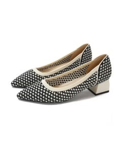 Shougu Single Shoe Women's Thick Heel Versatile Shoes 