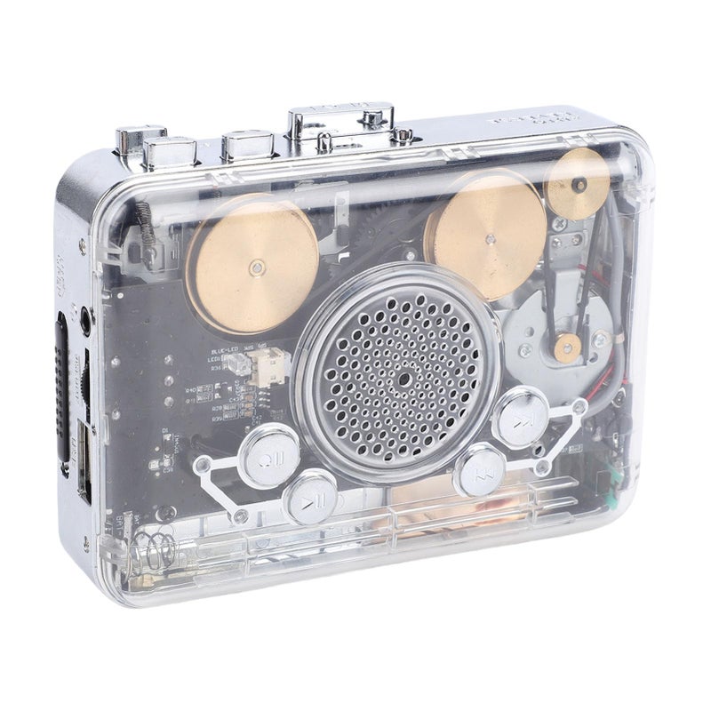مشغل كاسيت محمول مع سماعات رأس يدعم وحدة ذاكرة فلاش USB ومحول MP3 - Image 4