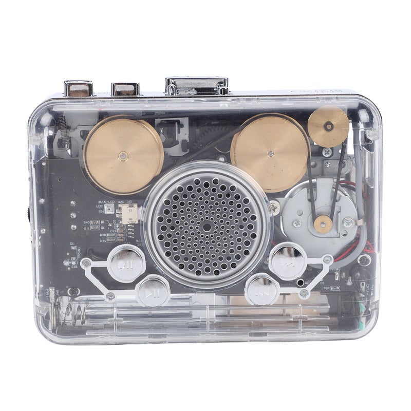 مشغل كاسيت محمول مع سماعات رأس يدعم وحدة ذاكرة فلاش USB ومحول MP3 - Image 2