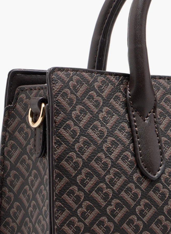 فلورا بيلا من شو إكسبرس Women's Monogram Embossed Tote Bag with Detachable Shoulder Strap