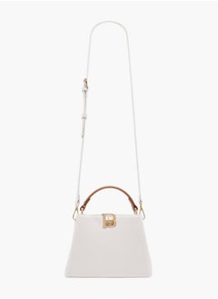 Flora Bella By Shoexpress Women's Textured Crossbody Bag with Detachable Shoulder Strap and Top Handle  - Image 2