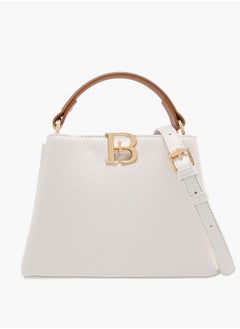 Flora Bella By Shoexpress Women's Textured Crossbody Bag with Detachable Shoulder Strap and Top Handle  - Image 1