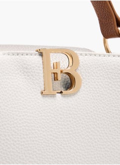Flora Bella By Shoexpress Women's Textured Crossbody Bag with Detachable Shoulder Strap and Top Handle  - Image 4