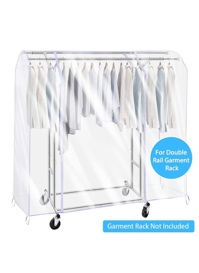 Excefore - Garment Rack Cover, Transparent PEVA Clothing Rack Cover, Clear Clothes dustproof Waterproof Cover - Image 1