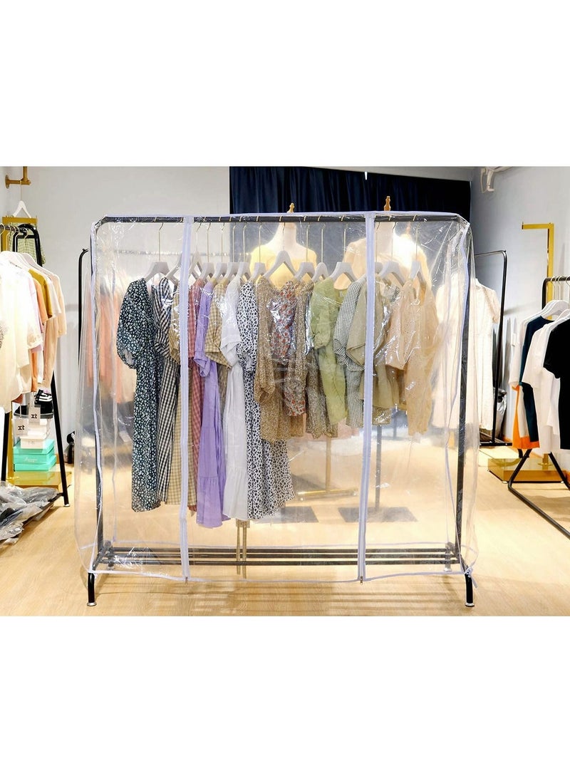 Excefore - Garment Rack Cover, Transparent PEVA Clothing Rack Cover, Clear Clothes dustproof Waterproof Cover - Image 1