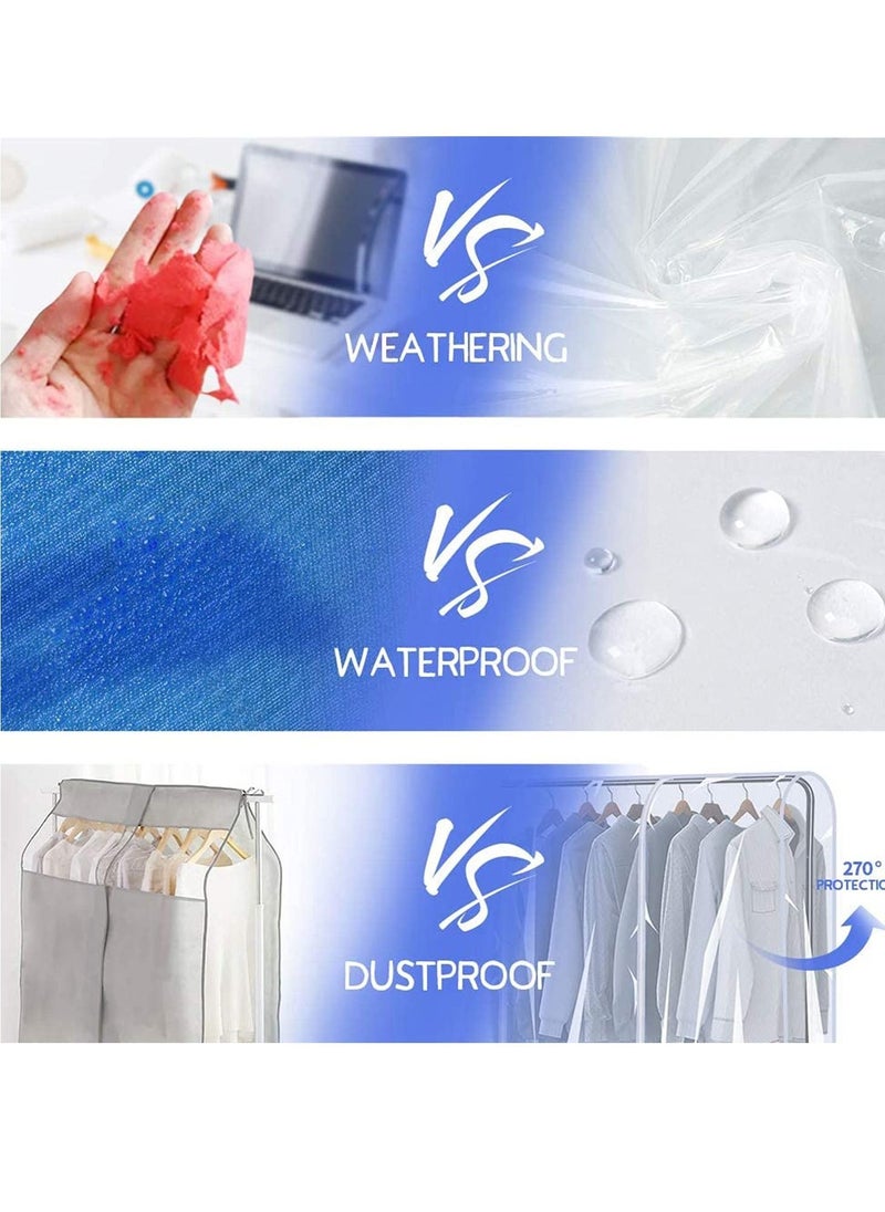 Excefore - Garment Rack Cover, Transparent PEVA Clothing Rack Cover, Clear Clothes dustproof Waterproof Cover - Image 1