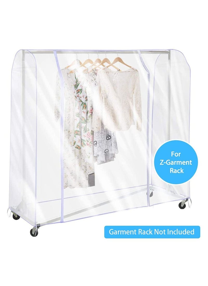 Excefore - Garment Rack Cover, Transparent PEVA Clothing Rack Cover, Clear Clothes dustproof Waterproof Cover - Image 1