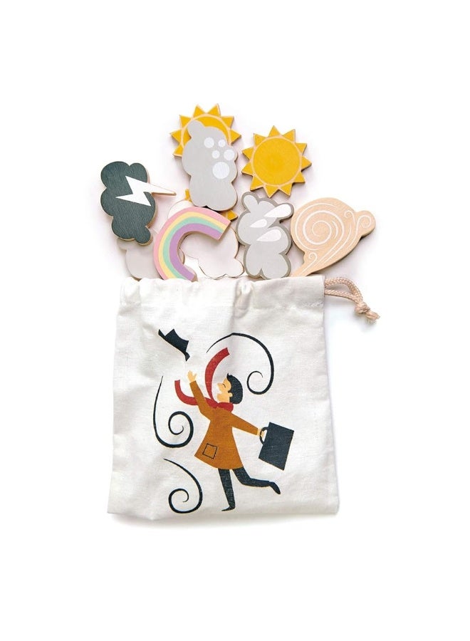 Tender Leaf Toys - Weather Watch - Educational Wooden Weatherboard for Kids - Perfect Climate Teaching Toy Station for Kids to Play and Learn for Age 3+ - Image 2