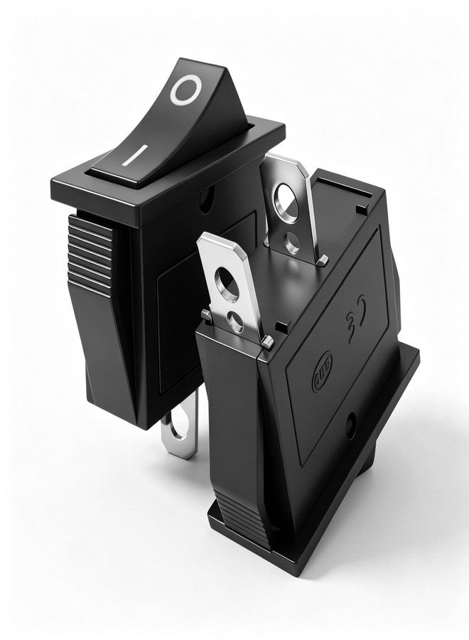 Twidec/5Pcs Rocker Switch 2 Pins 2 Position ON/Off AC 15A/125V 20A/12VDC SPST Car Boat Black Rocker Switch Toggle KCD3-101 - Image 4
