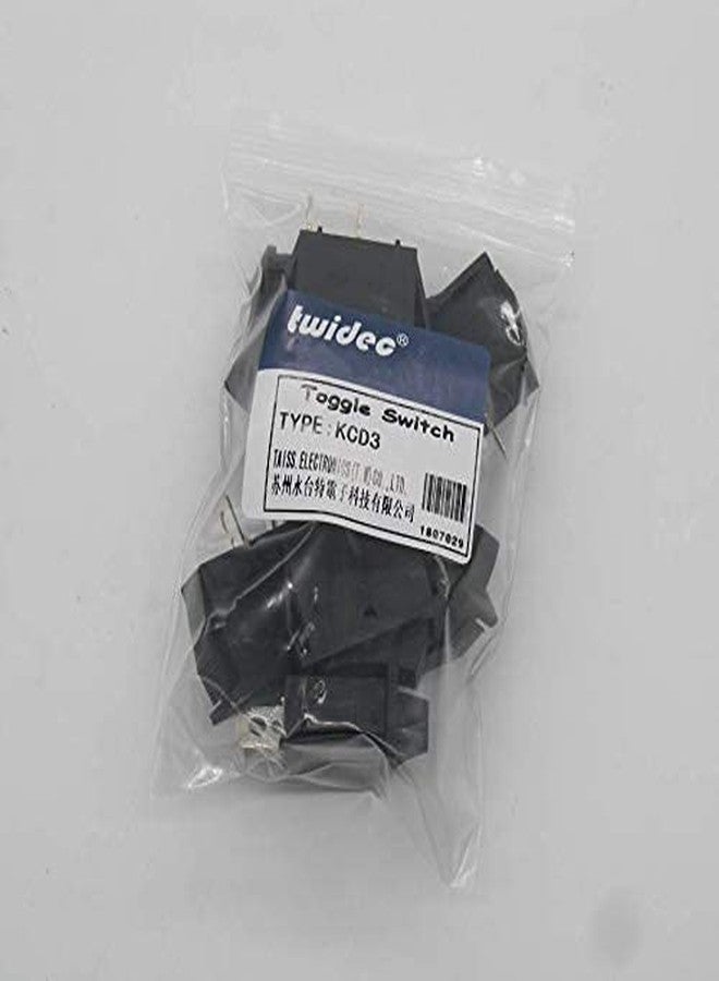 Twidec/5Pcs Rocker Switch 2 Pins 2 Position ON/Off AC 15A/125V 20A/12VDC SPST Car Boat Black Rocker Switch Toggle KCD3-101 - Image 5