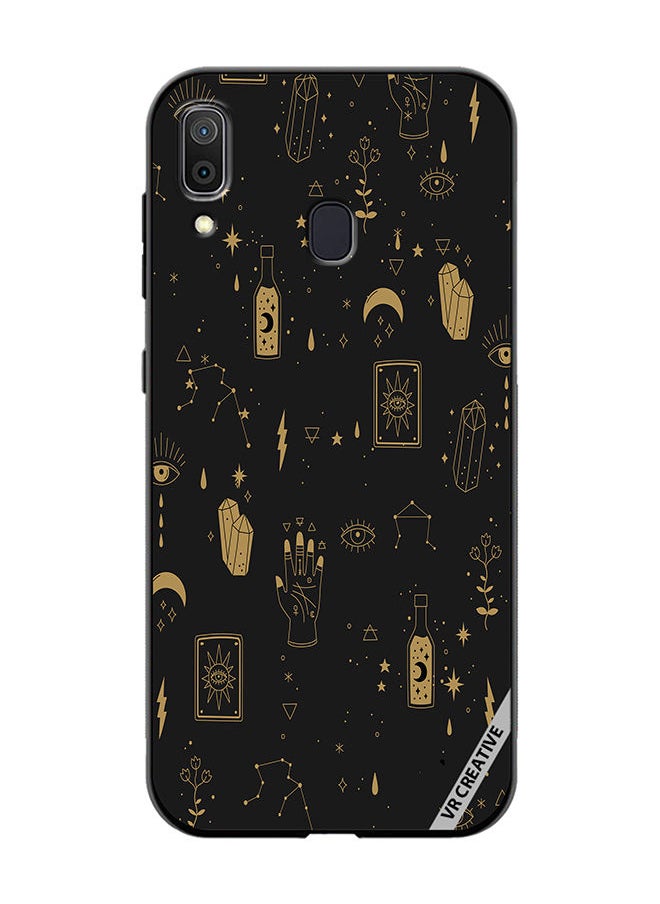 Protective Case Cover For Samsung Galaxy A30 Abstract Design Multicolour