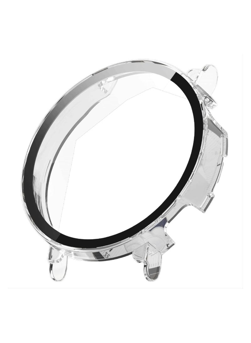 Case Compatible with Huawei Watch GT 5 41 mm 9H Hardness 360° All-Round Protective Case Built-in Glass Scratch-Resistant PC Screen Protector Case Cover for Huawei Watch GT 5 41 mm (Transparent) - Image 2