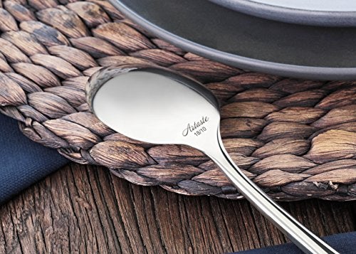 Artaste Rain II Forged 18/10 Stainless Steel (Silver (Set of 12), Dinner Spoon (8-Inch)) - Image 5