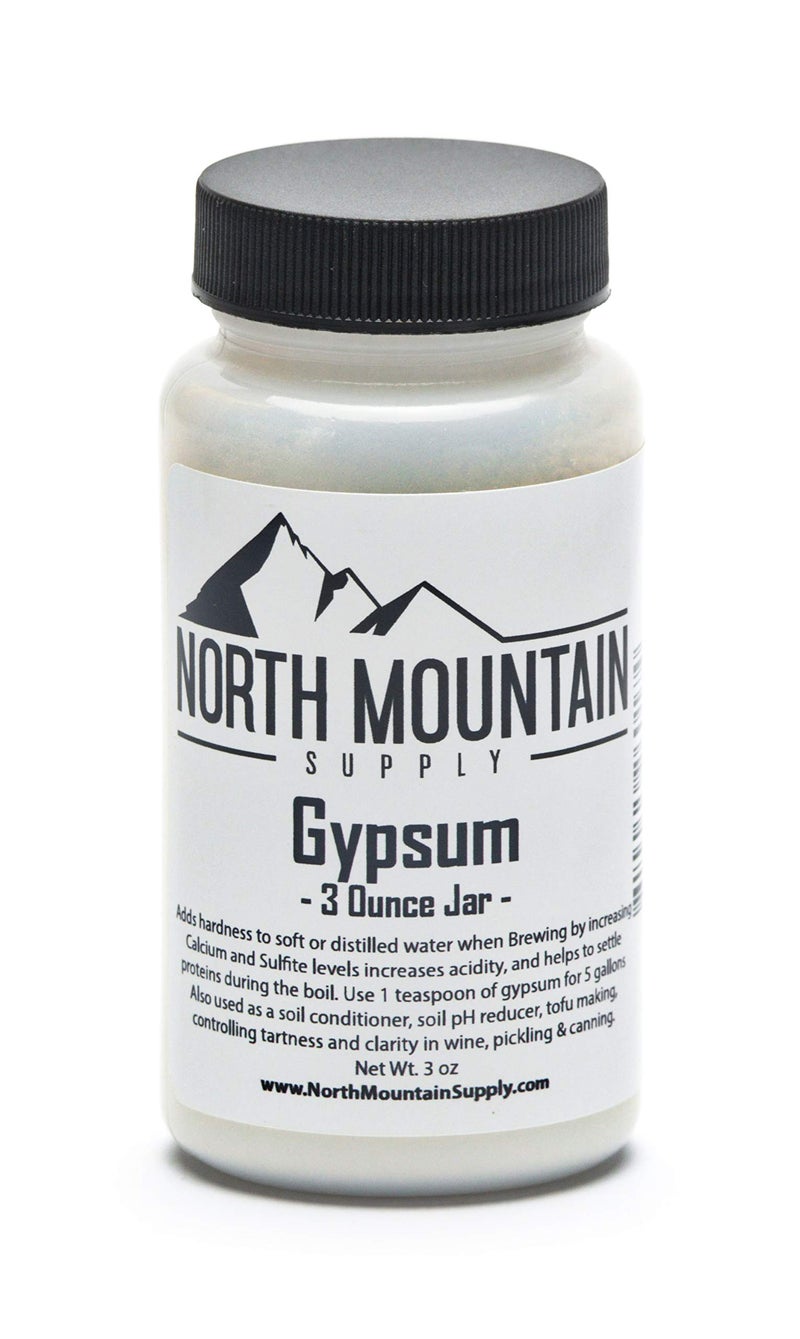 North Mountain Supply - GY-3oz Food Grade Calcium Sulfate (Gypsum) (3 Ounces) - Image 1