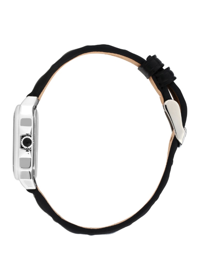 Karl Lagerfeld Women's 33X27.8MM Black, Matt Dial Black Leather Watch - R0551102502 - Image 2
