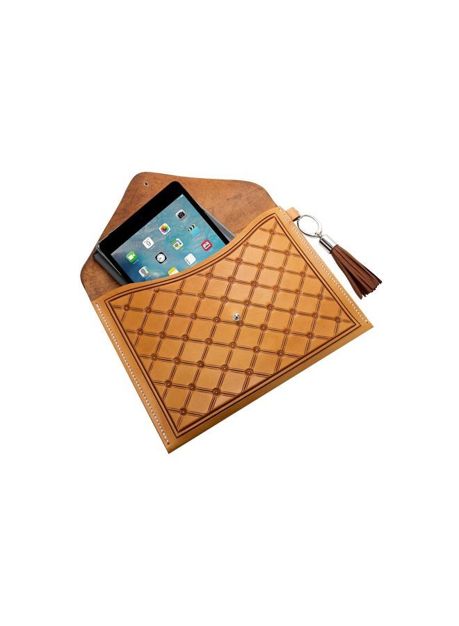 Realeather Crafts Realeather DIY Envelope Clutch Purse Kit, Natural - Image 2