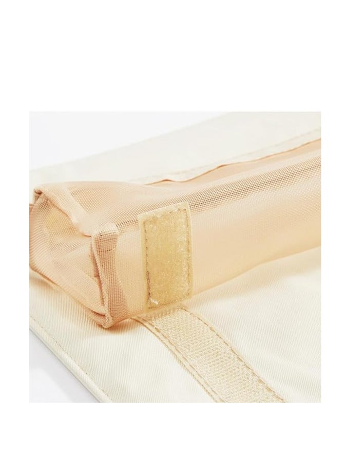 ECVV 4 in 1 Travel Cosmetic Bag Portable Roll-Up Toiletry Bag Foldable Make Up Storage Bag for Skin Care Products, with 4 Detachable Zipper Pouches - Image 4