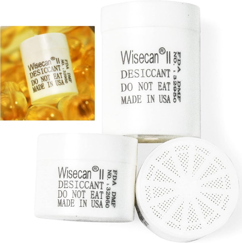 Wisesorb عبوة هلام السيليكا 3 جرام 50 حبة، عبوة مجفف، كبسولات هلام السيليكا، كبسولات مجفف، ماصات الرطوبة لتخزين الطعام، مزيلات الرطوبة الآمنة للطعام من وايسكان - Image 5