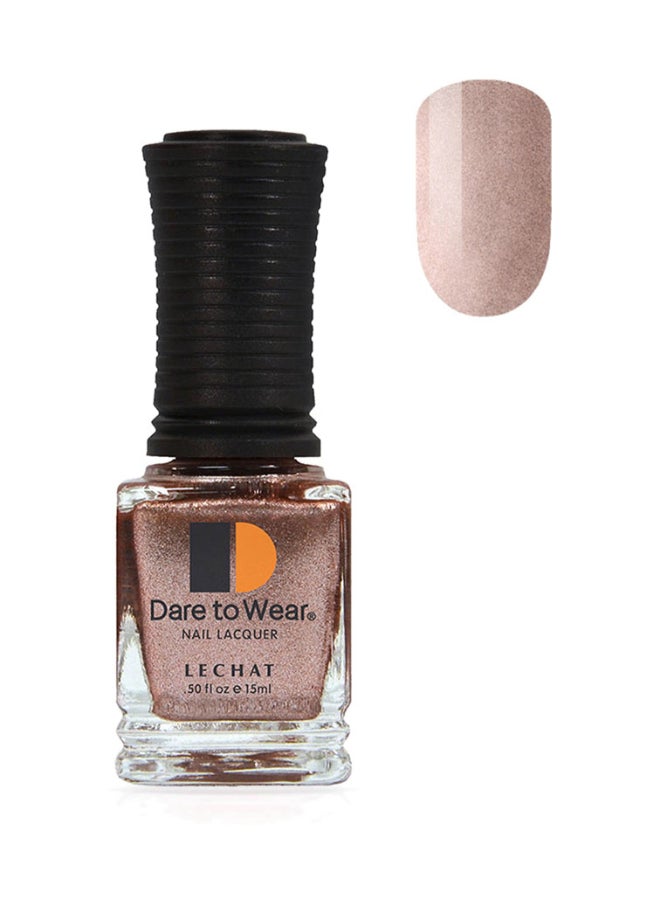 Lechat Nail Polish Super Shine Long Wear Lacquer Quick Drying Nail Color Resists Chips Fading Lasts Up To 3 Weeks Precise Application In One Stroke Nail Paint Gold Hearted Dw166