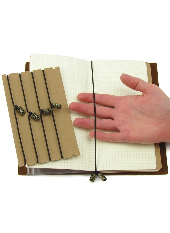 Sovereign-Gear Traveller's Notebook Elastic Bands - Leather Journal Refill Connection Band Straps Replacements - 5 Pack of Jump Bands with Toggles for Leather Journals and Standard TN Travellers Notebooks  - Image 4