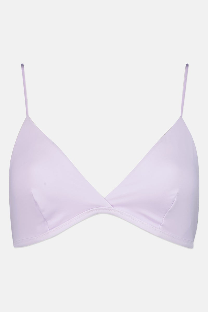 Weekday Women Plain Bikini Top, Lavender - Image 3