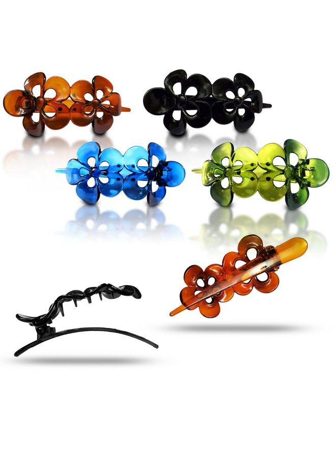 Sanas Hair Clips For Women 4 Piece Hair Accessories Korean Clutchers For Hair Claw Clips Butterfly Clips Fancy Hair Clips For Women Cute Clips Hair Clip Set Stylish Hair Clips 4Pcs - Image 2