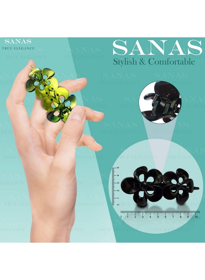 Sanas Hair Clips For Women 4 Piece Hair Accessories Korean Clutchers For Hair Claw Clips Butterfly Clips Fancy Hair Clips For Women Cute Clips Hair Clip Set Stylish Hair Clips 4Pcs - Image 3