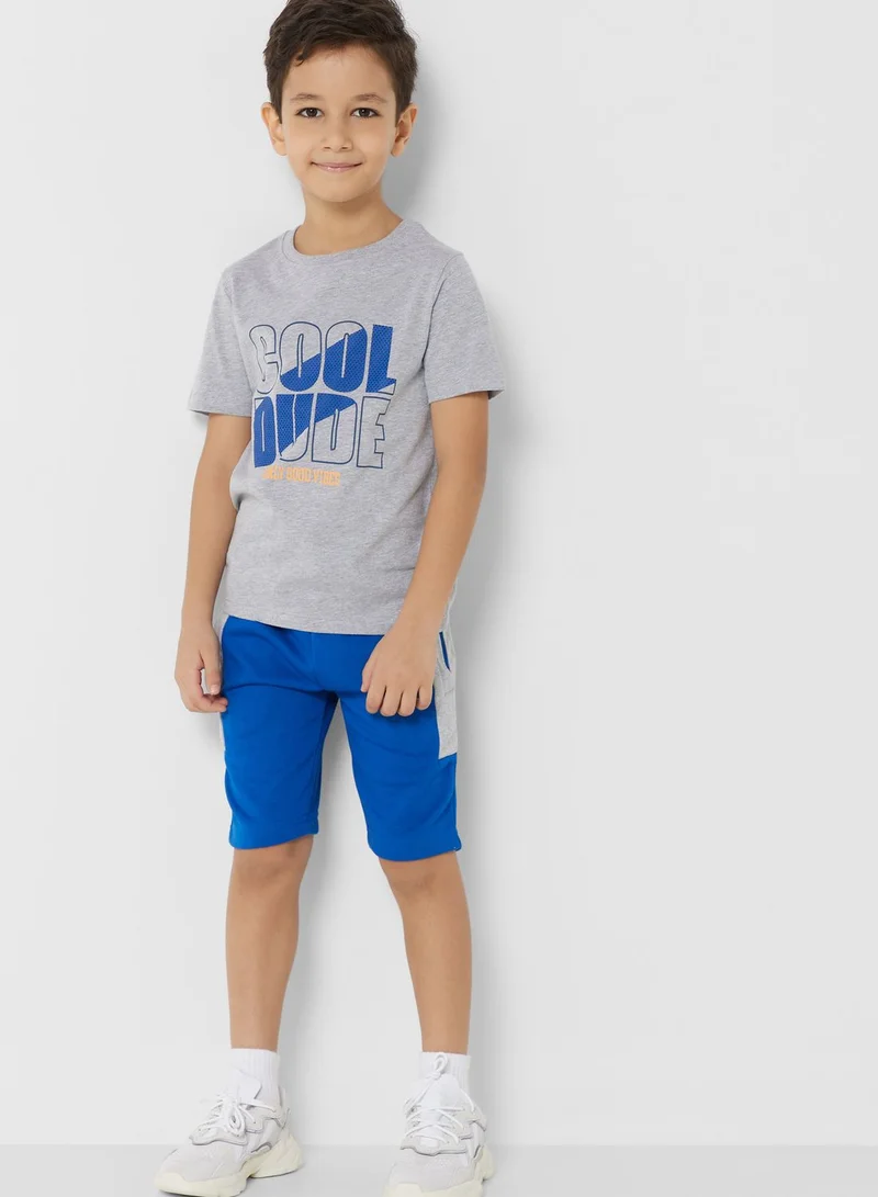 Pinata Casual T-Shirt And Short Set For Boys